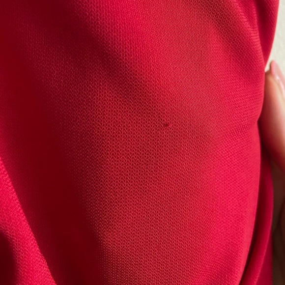 Vintage Betsy & Adam Red Rhinestone Full Length Formal Dress Open back - Picture 6 of 15